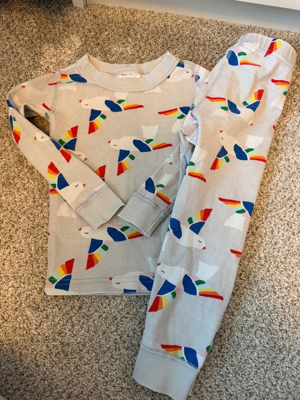 Hanna Andersson Rainbow Dove Pajamas